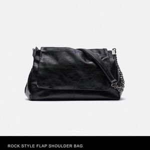 Zara Rock Style Flap Shoulder Bag *brand new with dust bag